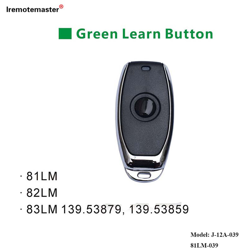 81LM 82LM 83LM ग्रीन लर्न बटन 390MHz गैराज डोर रिमोट कंट्रोल के लिए
